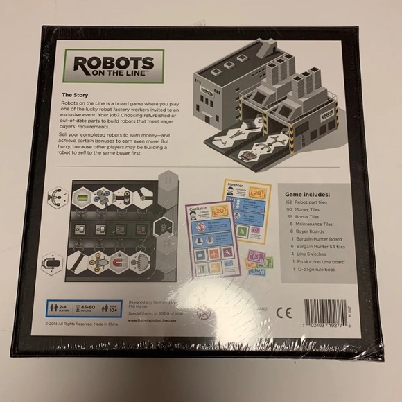 Robots on the Line Board Game NWT - Picture 2 of 2